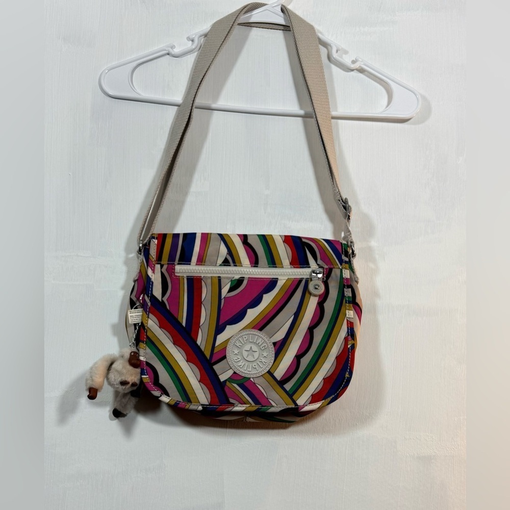 Kipling Multicolor Striped Crossbody Bag